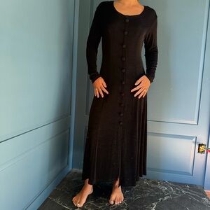 Vintage Long Sleeve Maxi Dress